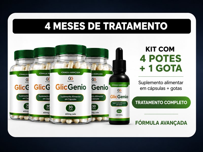Kit 4 meses GlicGênio